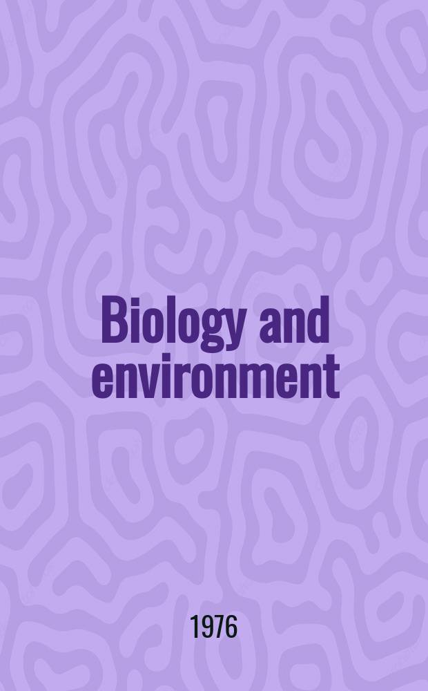 Biology and environment : Proc. of the Roy. Ir. acad. Vol.76, №27 : Mycology and plant pathology in Ireland