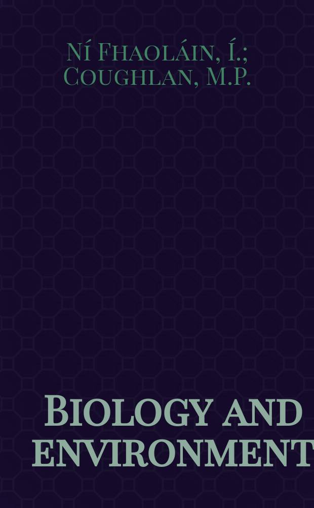 Biology and environment : Proc. of the Roy. Ir. acad. Vol.79, №8 : Conventional spectrophotometric