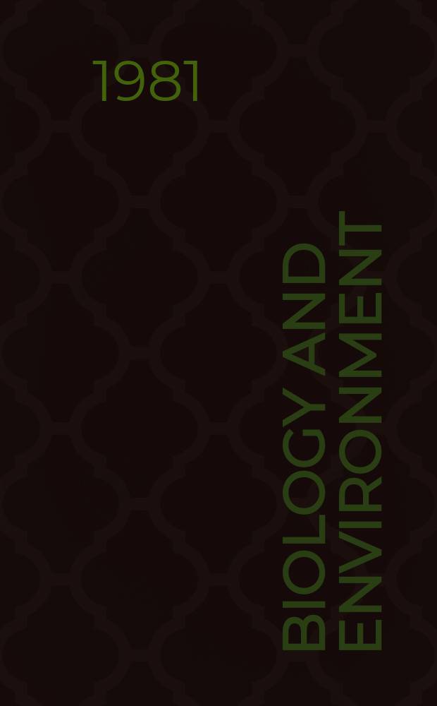 Biology and environment : Proc. of the Roy. Ir. acad. Vol.81, №4 : Observations on the genus Protodinychus