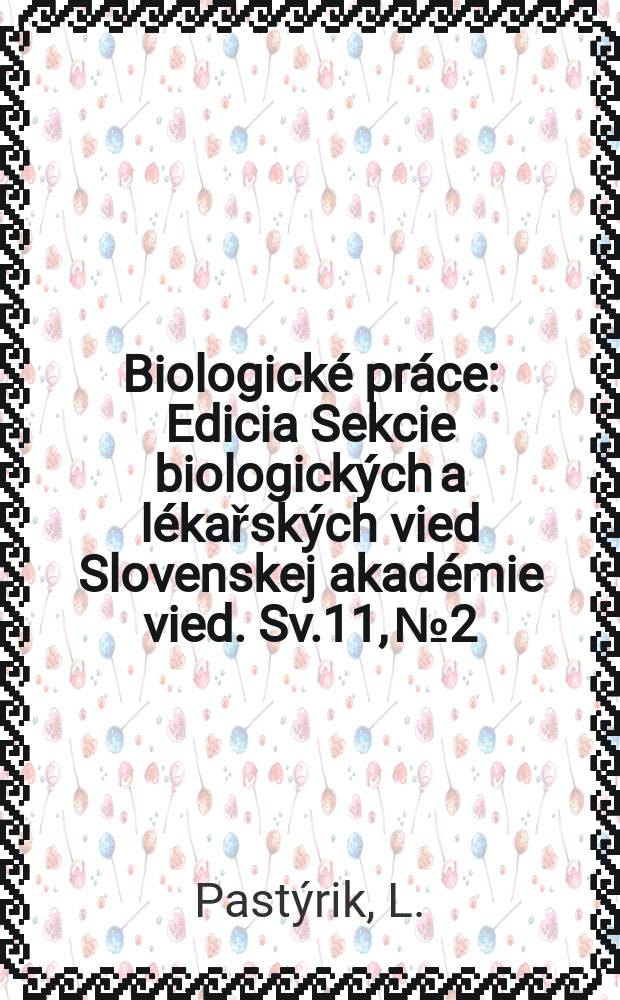 Biologické práce : Edicia Sekcie biologických a lékařských vied Slovenskej akadémie vied. Sv.11, №2 : Dynamika minerálnych živín v priebehu vegetačného obdobia jablone