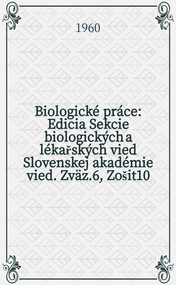 Biologické práce : Edicia Sekcie biologických a lékařských vied Slovenskej akadémie vied. [Zväz.]6, [Zošit]10 : Biologické změny ve skáceném bukovém dřevě a jejich účast na vzniku zapaření
