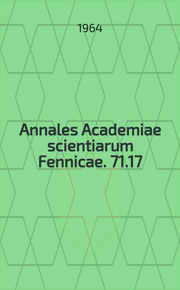 Annales Academiae scientiarum Fennicae. 71.17 : Autonomic nervous influence on the heart of the hypothermic hibernator