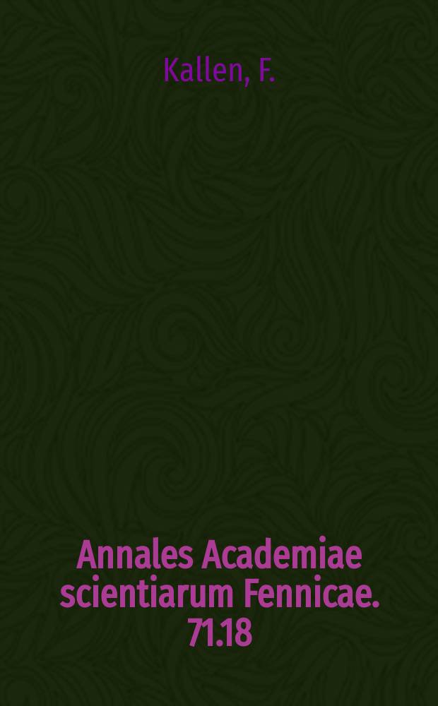 Annales Academiae scientiarum Fennicae. 71.18 : Some aspects of water balance in the hibernating bat