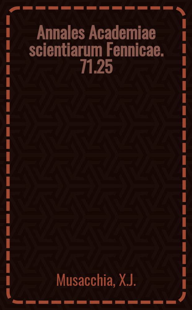 Annales Academiae scientiarum Fennicae. 71.25 : Absorption of D-glucose by segments of intestine from active and hibernating, irradiated and non-irradiated ground squirrels, Citellus tridecemlineatus