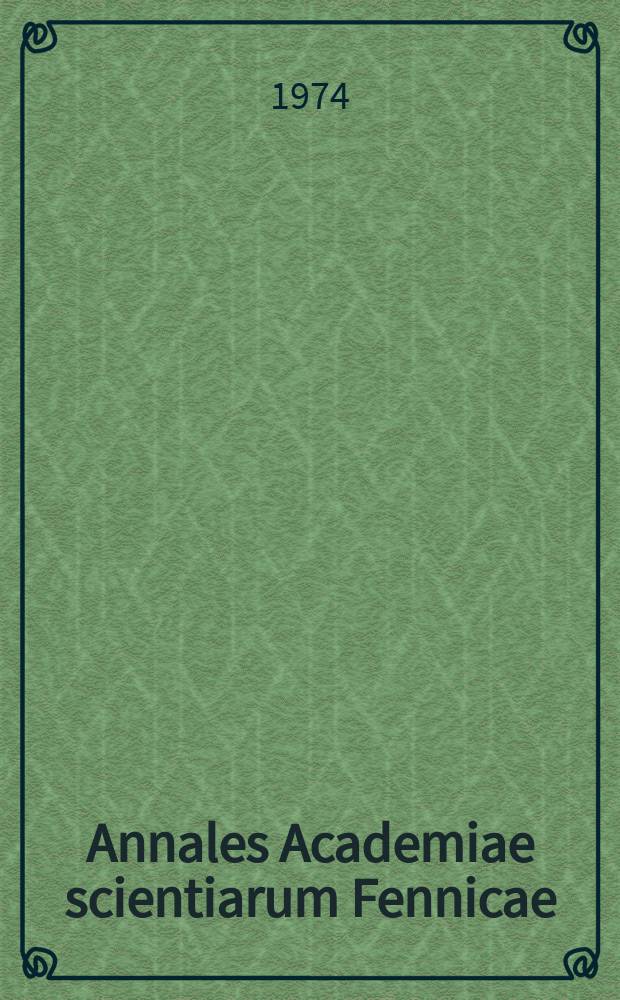 Annales Academiae scientiarum Fennicae : The wing lengths reproductive stages ...