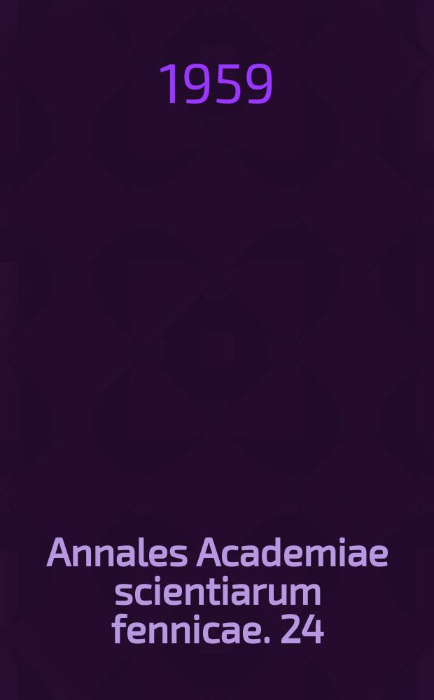Annales Academiae scientiarum fennicae. 24 : Ultrasonic investigation of the elastic constants of solid carbon dioxide
