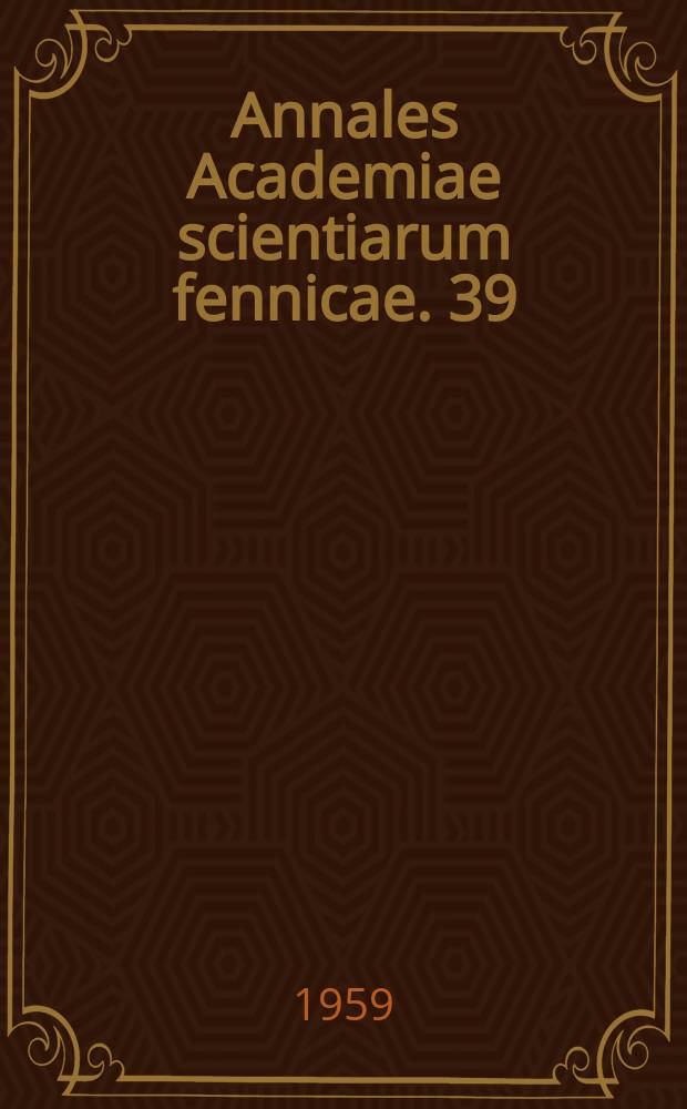 Annales Academiae scientiarum fennicae. 39 : Direct measurement of the transition energy of CsNO₃ at 153.8⁰C