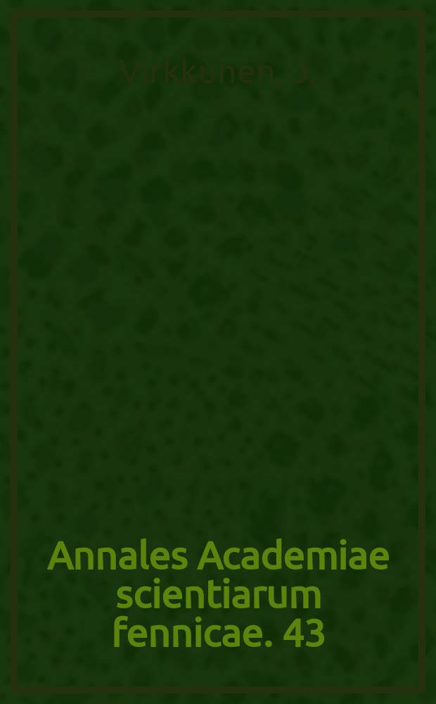 Annales Academiae scientiarum fennicae. 43 : Neutron thermalization: asymptotic spectrum and diffusion length in a heavy gas with arbitrary absorption