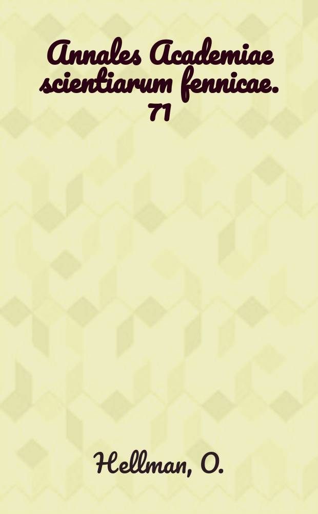 Annales Academiae scientiarum fennicae. 71 : A criterium for the stability of a neutral zero spin particle predicted by a classical nonlinear field theory