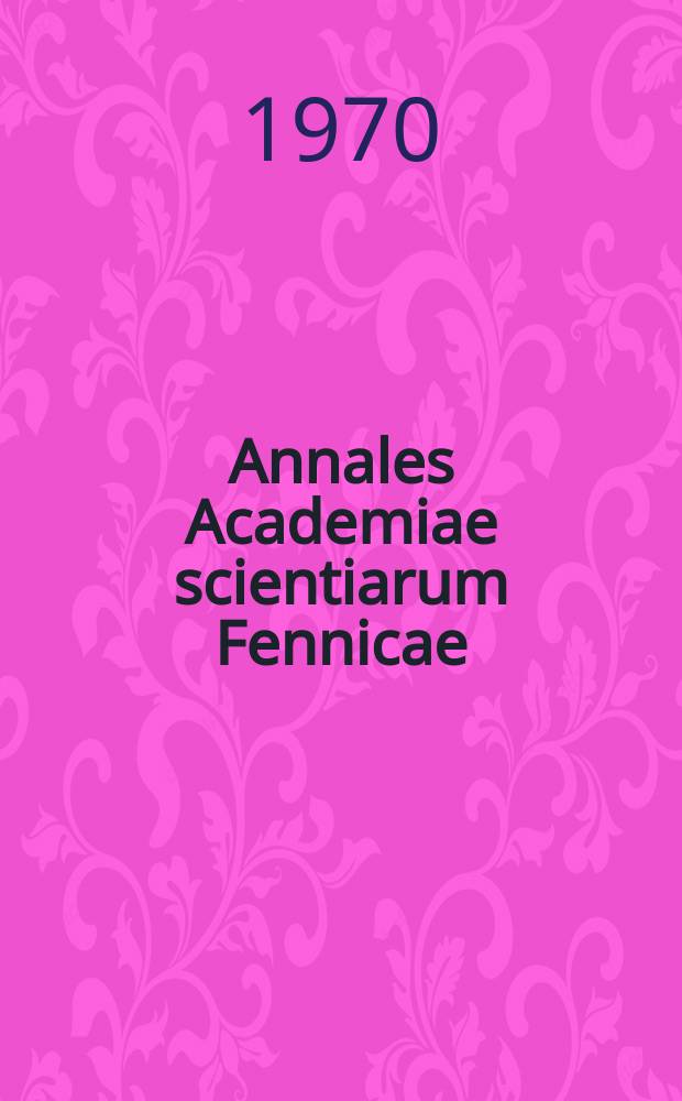 Annales Academiae scientiarum Fennicae : Selection between fresh and heated fat by the rat