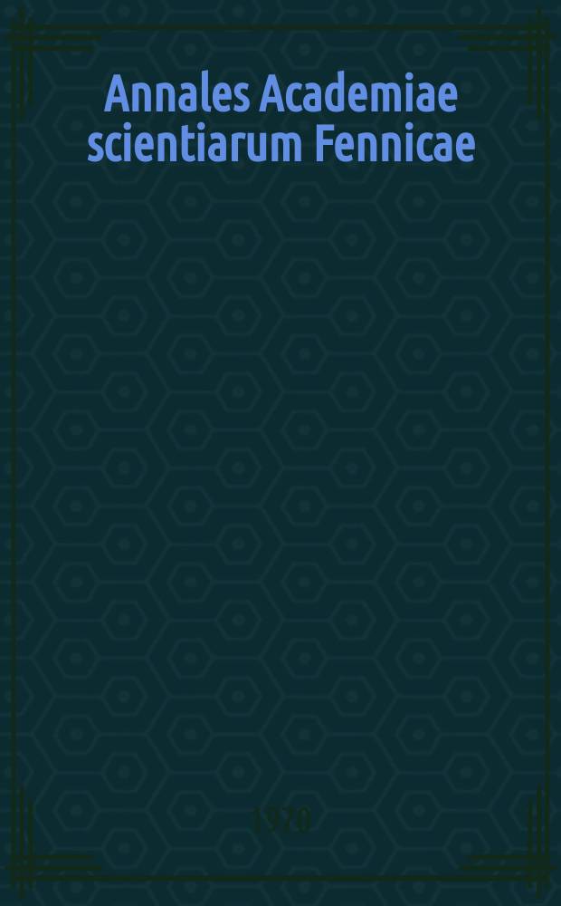 Annales Academiae scientiarum Fennicae : Chromosome duplication and crossing over as illustrated by some recent chromosome models