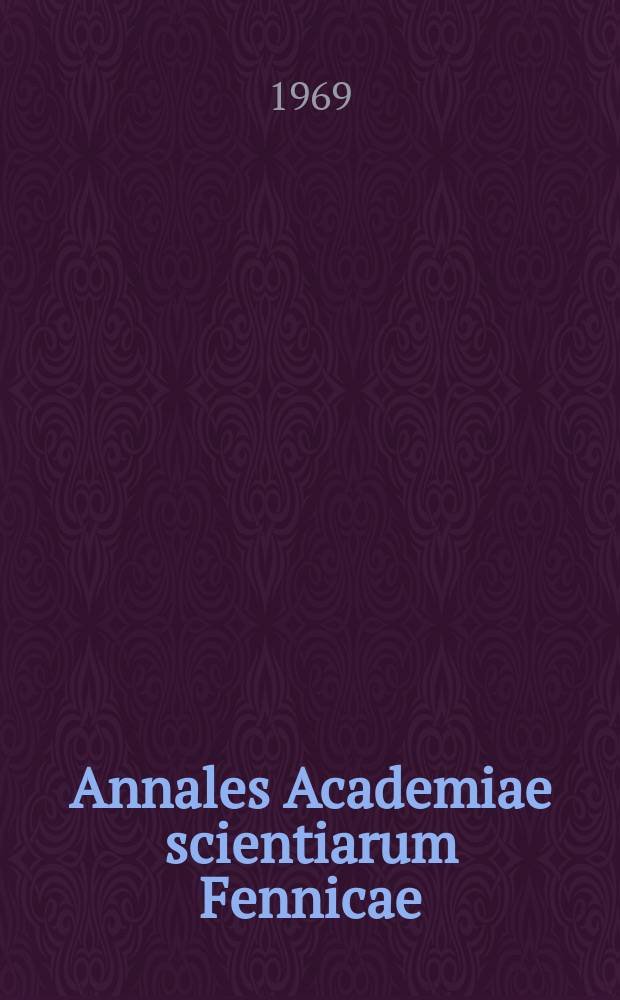 Annales Academiae scientiarum Fennicae : Effects of various dietary iron levels on rat reproduction and fetal chemical composition