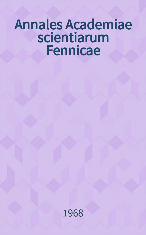 Annales Academiae scientiarum Fennicae : The effect of cold and hibernation on the blood and spleen of the golden hamster