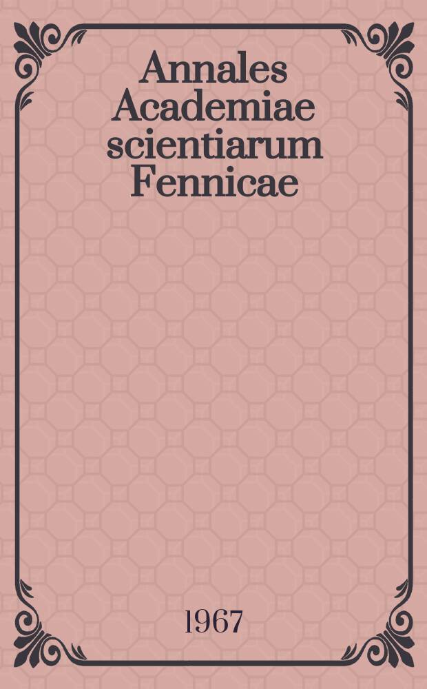 Annales Academiae scientiarum Fennicae : Glutamic decarboxylase activity in the brains of hibernating and non-hibernating golden hamsters and hedgehogs