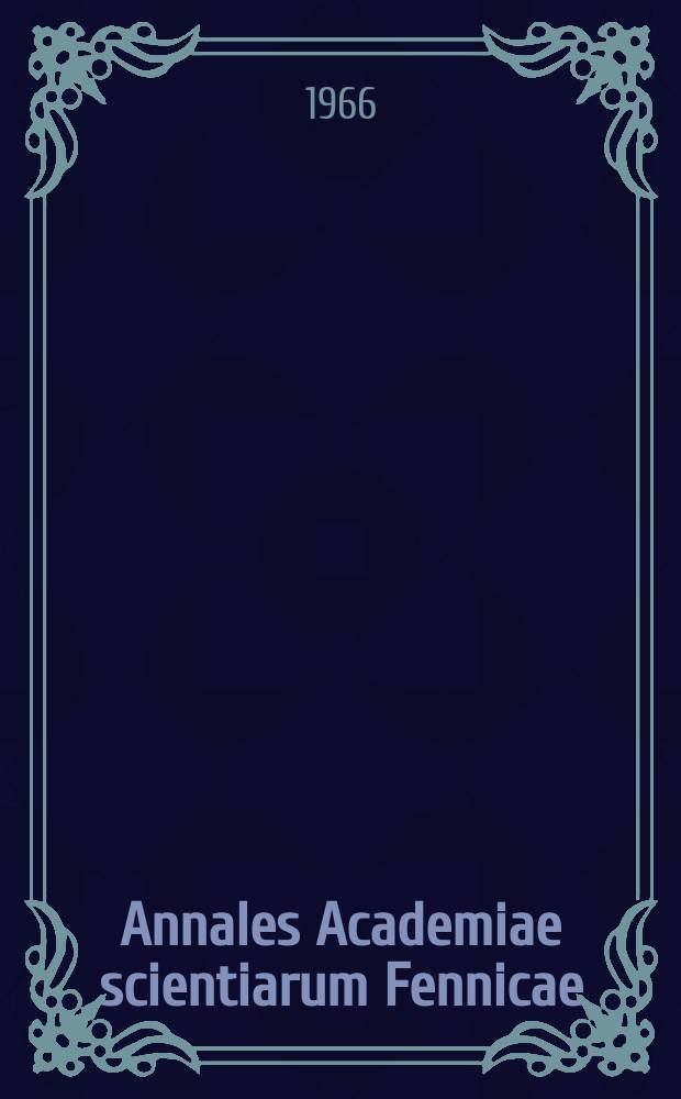 Annales Academiae scientiarum Fennicae : The diurnal heterothermy of the nightjar (Caprimulgus europaeus L.)