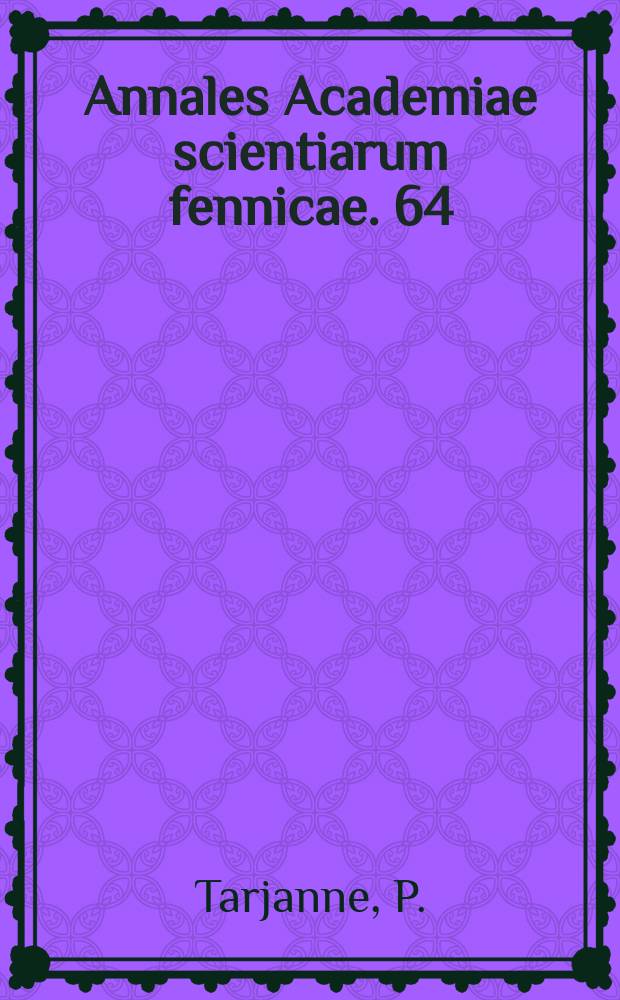 Annales Academiae scientiarum fennicae. 64 : Two-body potentials and excited states of nuclei