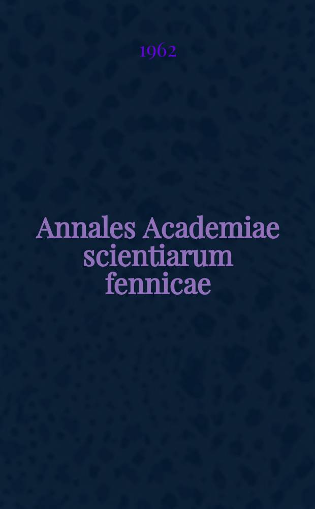 Annales Academiae scientiarum fennicae : On the alpha activity of neutron deficient europium and gadolinium isotopes