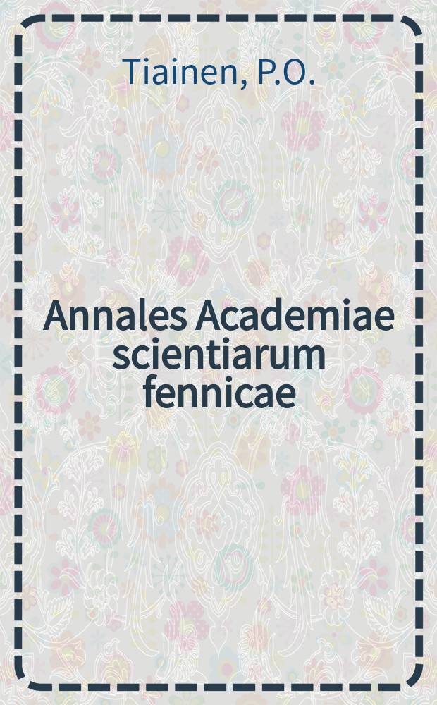 Annales Academiae scientiarum fennicae : Solar corona on metre wavelengths according to observations made during the eclipse of june 30, 1954