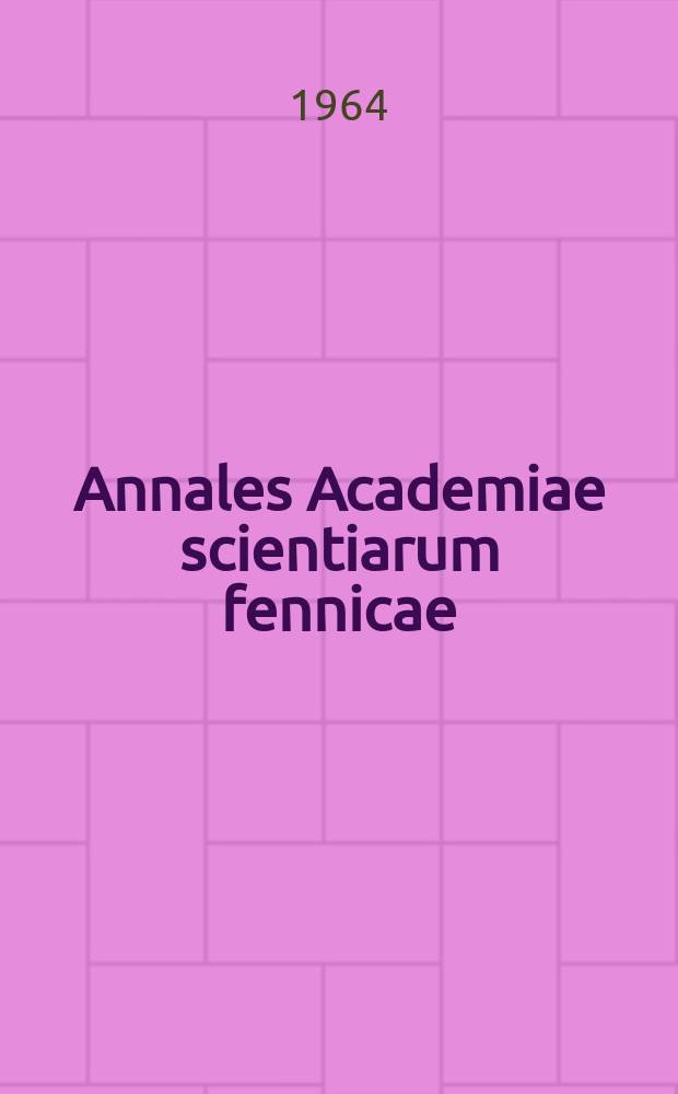 Annales Academiae scientiarum fennicae : An analysis of the radiation error appearing in temperature ...