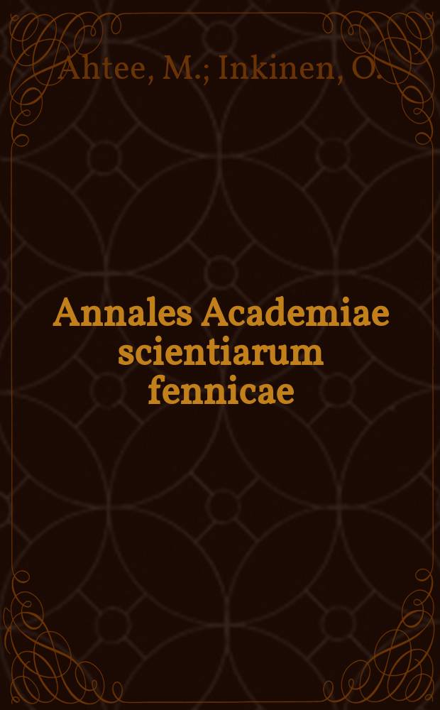 Annales Academiae scientiarum fennicae : Critical solution temperatures of binary alkali halide solid solutions