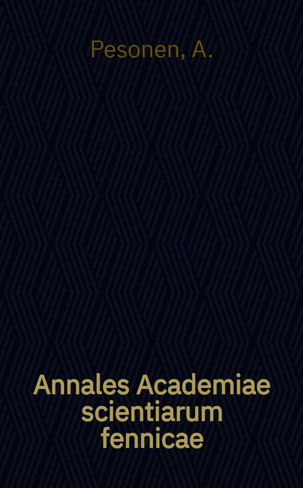 Annales Academiae scientiarum fennicae : Experimental x-ray structure factors of NH₄Cl