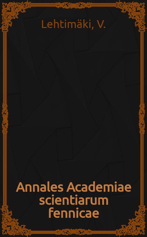 Annales Academiae scientiarum fennicae : Domain growth in long period ...