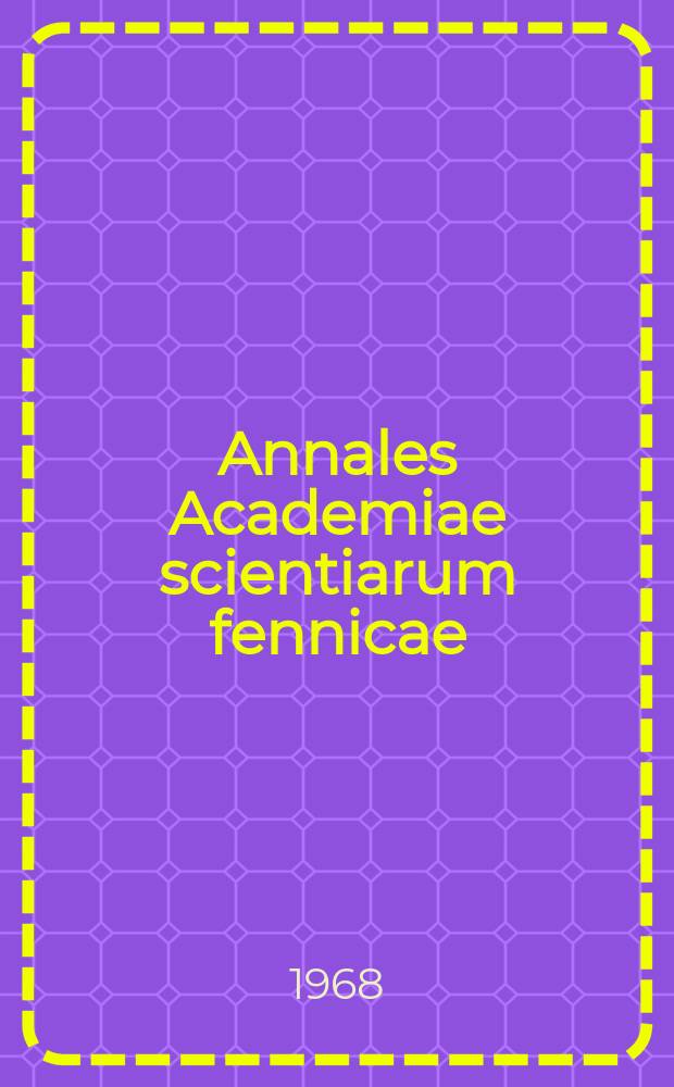 Annales Academiae scientiarum fennicae : Angular distributions in the reaction ⁴¹Κ(p, α₀) ³⁸Ar AT Ep=1550-2000 keV