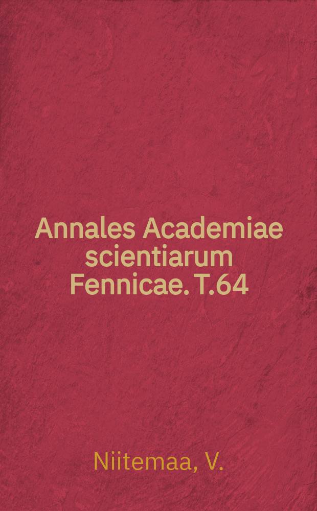 Annales Academiae scientiarum Fennicae. T.64 : Die undeutsche Frage in der Politik der livl&auml;ndischen Stadte im Mittelalter