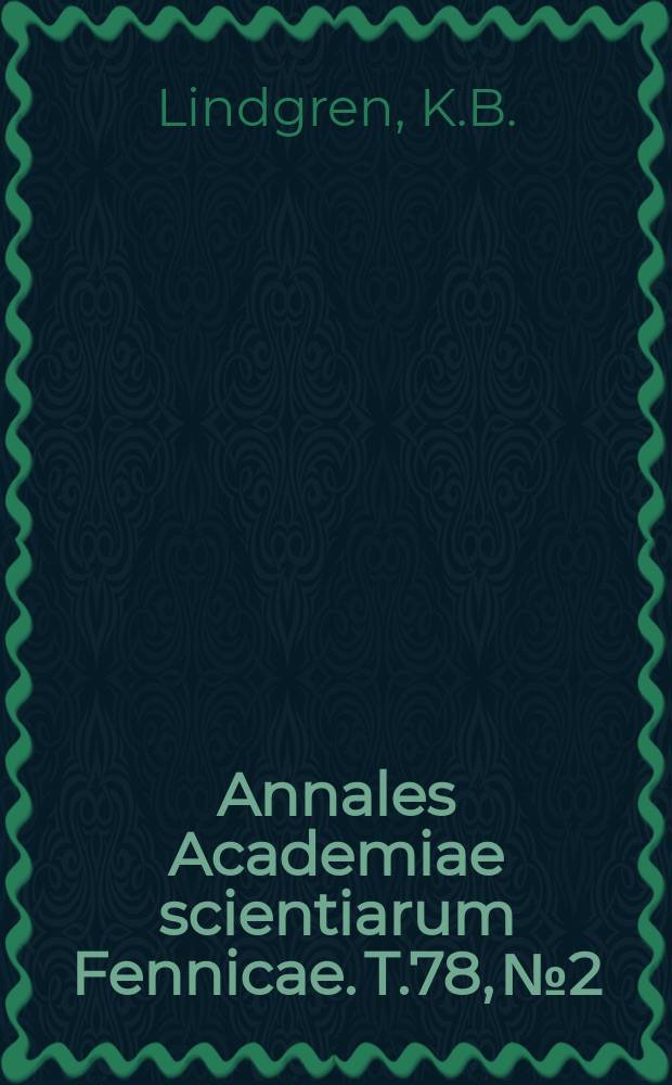 Annales Academiae scientiarum Fennicae. T.78, №2 : Die Apokope des mhd.-e in seinen verschidenen Funktionen