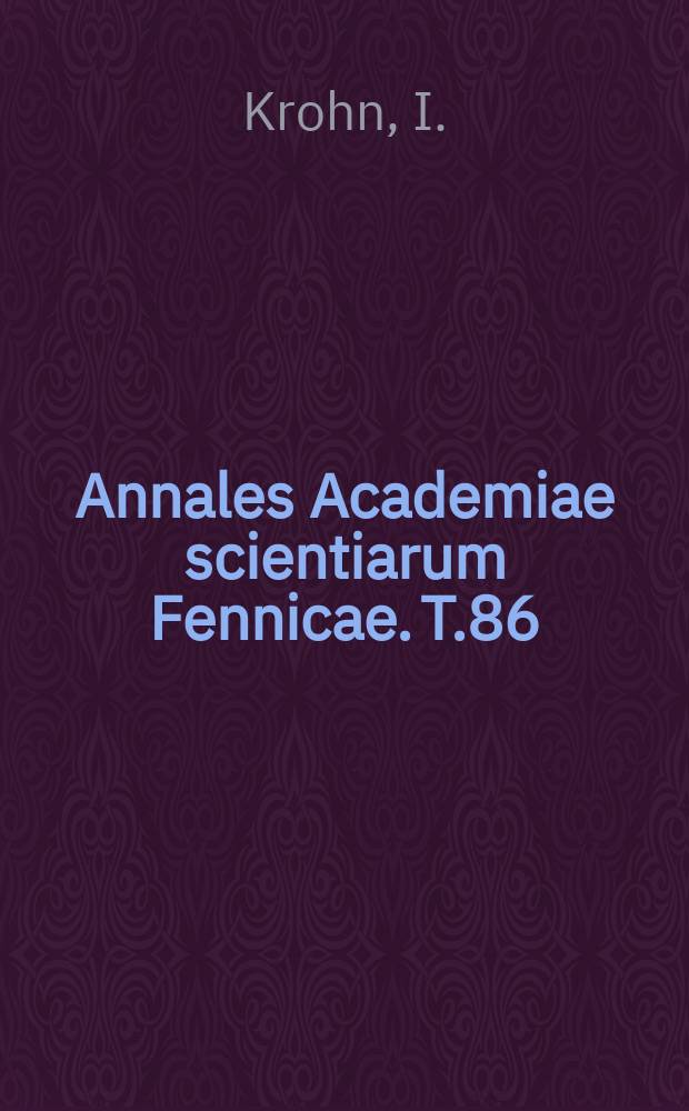 Annales Academiae scientiarum Fennicae. T.86 : Anton Bruckners Symphonien