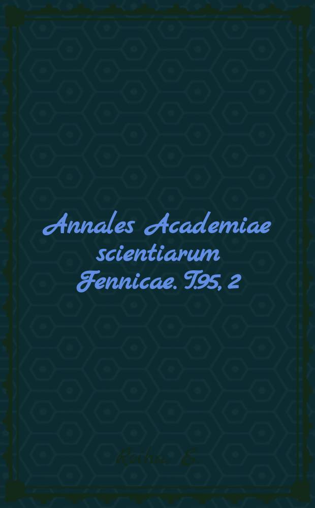 Annales Academiae scientiarum Fennicae. T.95, 2 : On the theory and technique of contemporary music