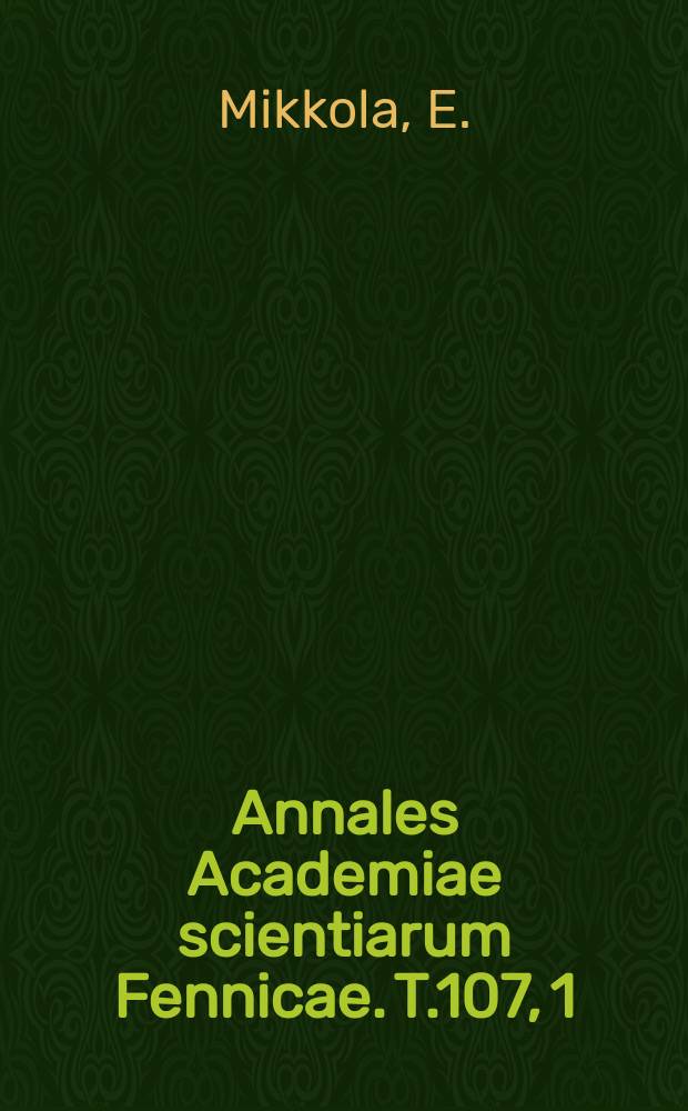 Annales Academiae scientiarum Fennicae. T.107, 1 : Die Konzessivität bei Livius