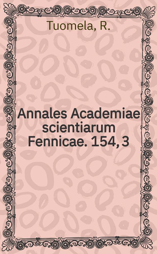 Annales Academiae scientiarum Fennicae. 154, 3 : The application process of a theory