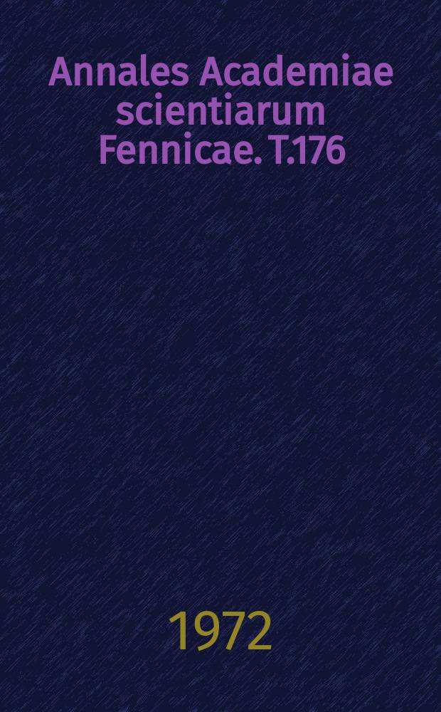 Annales Academiae scientiarum Fennicae. T.176 : Essai sur Dominique de Fromentin