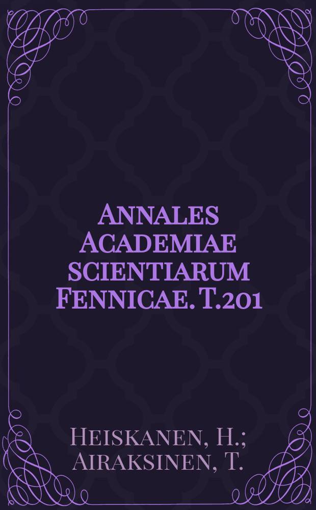 Annales Academiae scientiarum Fennicae. T.201 : From subjective welfare to ...