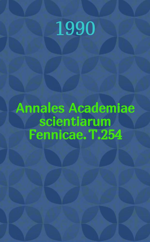 Annales Academiae scientiarum Fennicae. T.254 : Humanism in a Christian society