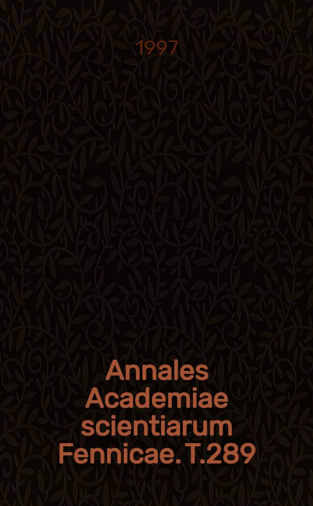 Annales Academiae scientiarum Fennicae. T.289 : Limits of liberation