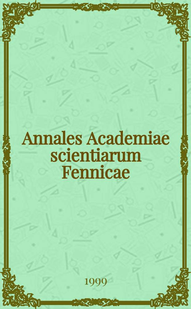 Annales Academiae scientiarum Fennicae : La citation mode d’emploi