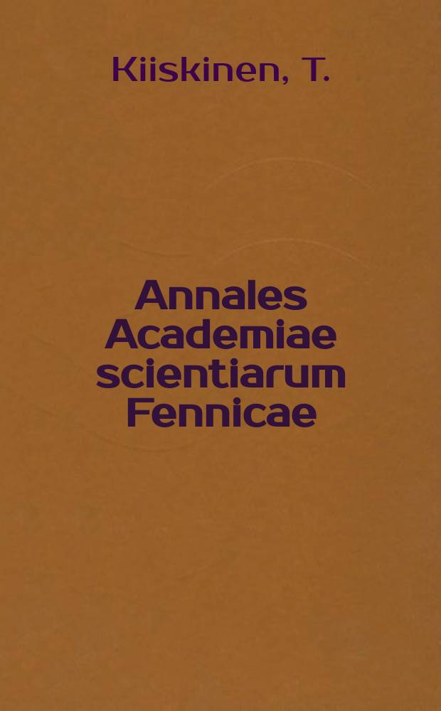 Annales Academiae scientiarum Fennicae : The library of the Finnish nobleman, ...