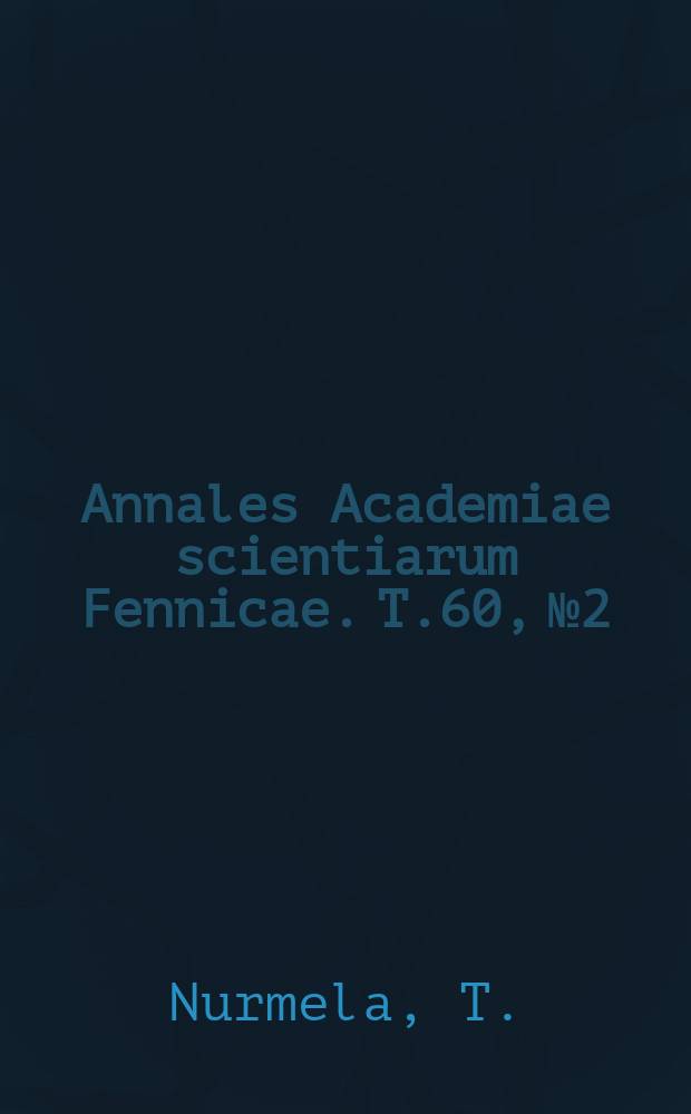 Annales Academiae scientiarum Fennicae. T.60, №2 : Traduction en vers français du XIII siècle de l’epître de Saint Jérôme à Eustochium