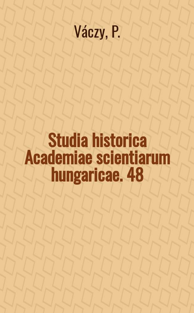 Studia historica Academiae scientiarum hungaricae. 48 : La transformation de la technique et de l’organisation de l’industrie textile en Flandre aux XI-e - XIII-e siècles
