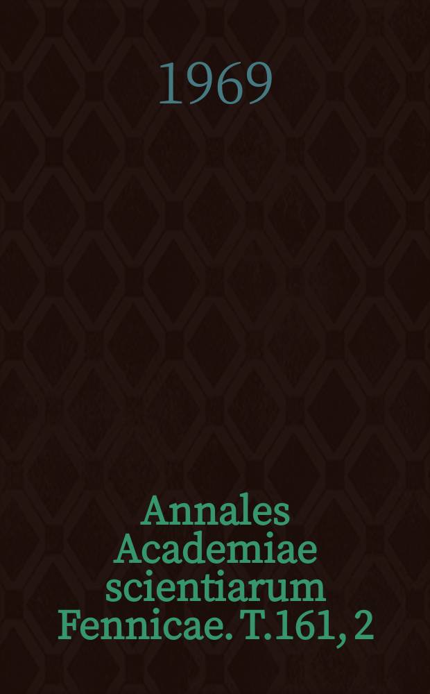 Annales Academiae scientiarum Fennicae. T.161, 2 : Toward quantification of meaning