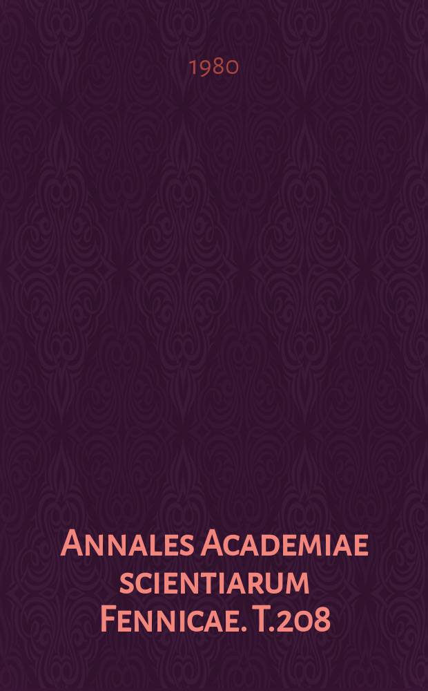Annales Academiae scientiarum Fennicae. T.208 : Regularities of sectoral changes in economic activity