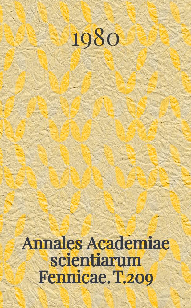 Annales Academiae scientiarum Fennicae. T.209 : Seefahrt- und Fischereiterminologie ...