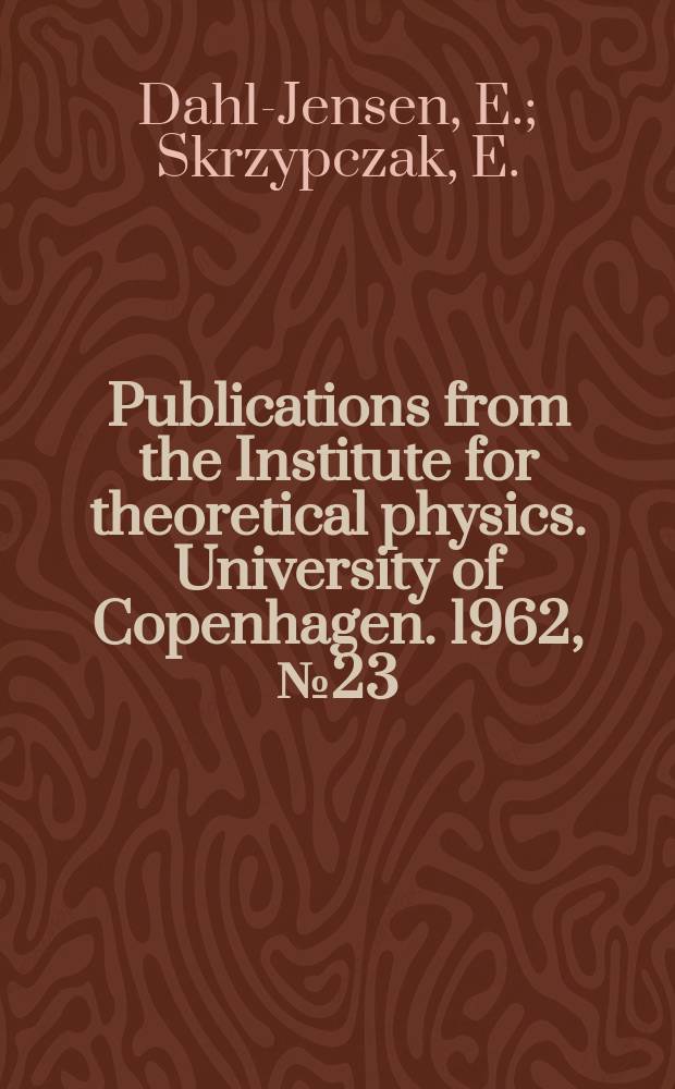 Publications from the Institute for theoretical physics. University of Copenhagen. 1962, №23 : The influence of heating of fading in nuclear emulsions
