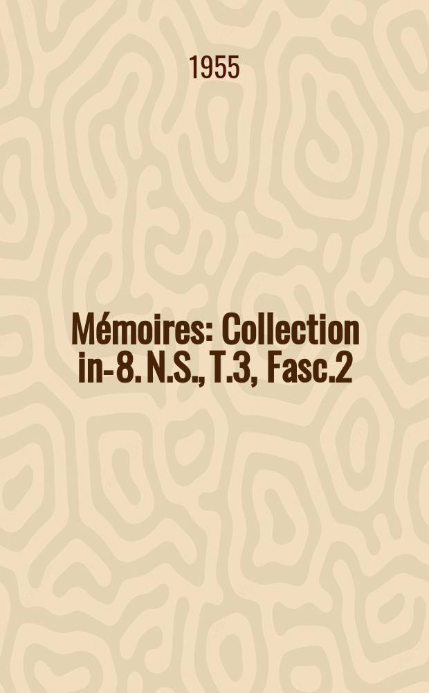 Mémoires : Collection in-8. N.S., T.3, Fasc.2 : Aan de randvande Dibese 2