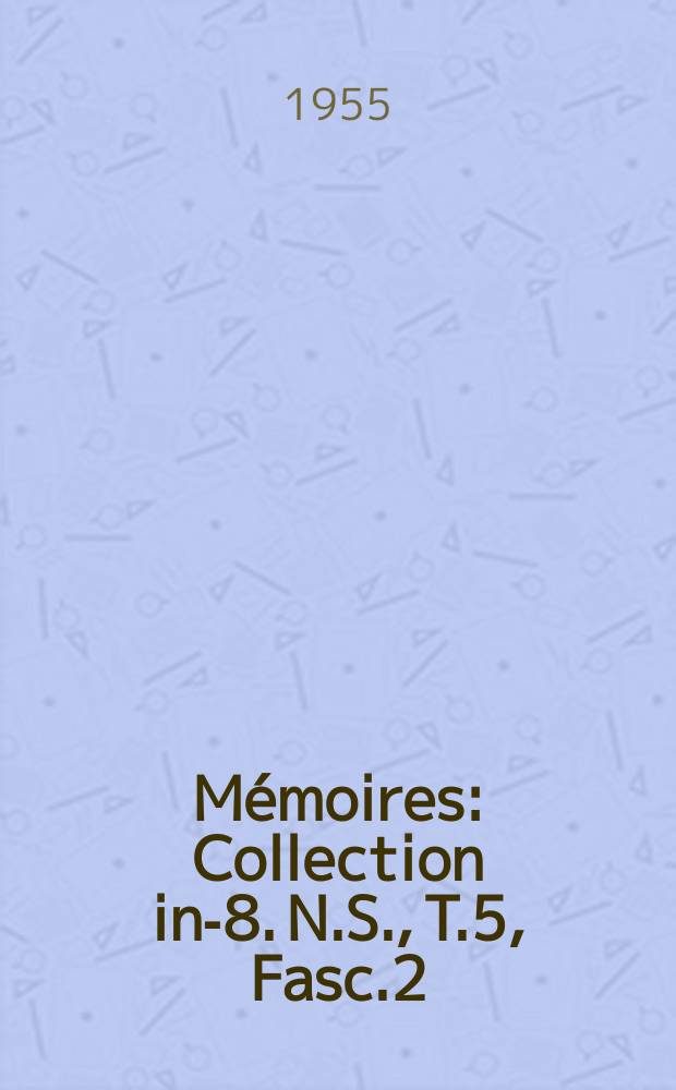 M&eacute;moires : Collection in-8. N.S., T.5, Fasc.2 : Contribution &agrave; l'&eacute;laboration d'une doctrine visant &agrave; la promotion des indig&egrave;nes du Congo belge