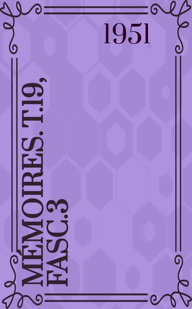 Mémoires. T.19, Fasc.3 : De oorzaken der kindersterfte in de streek Van Yangamni (1948-1950)