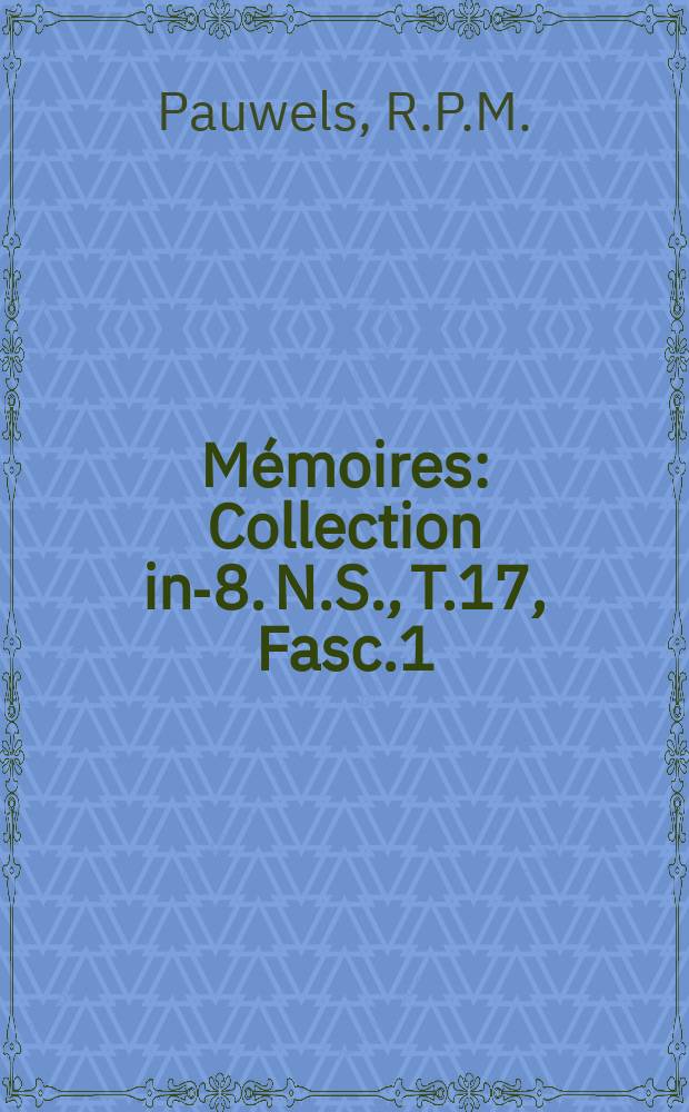 Mémoires : Collection in-8. N.S., T.17, Fasc.1 : Imana et le culte des mânes Rwanda