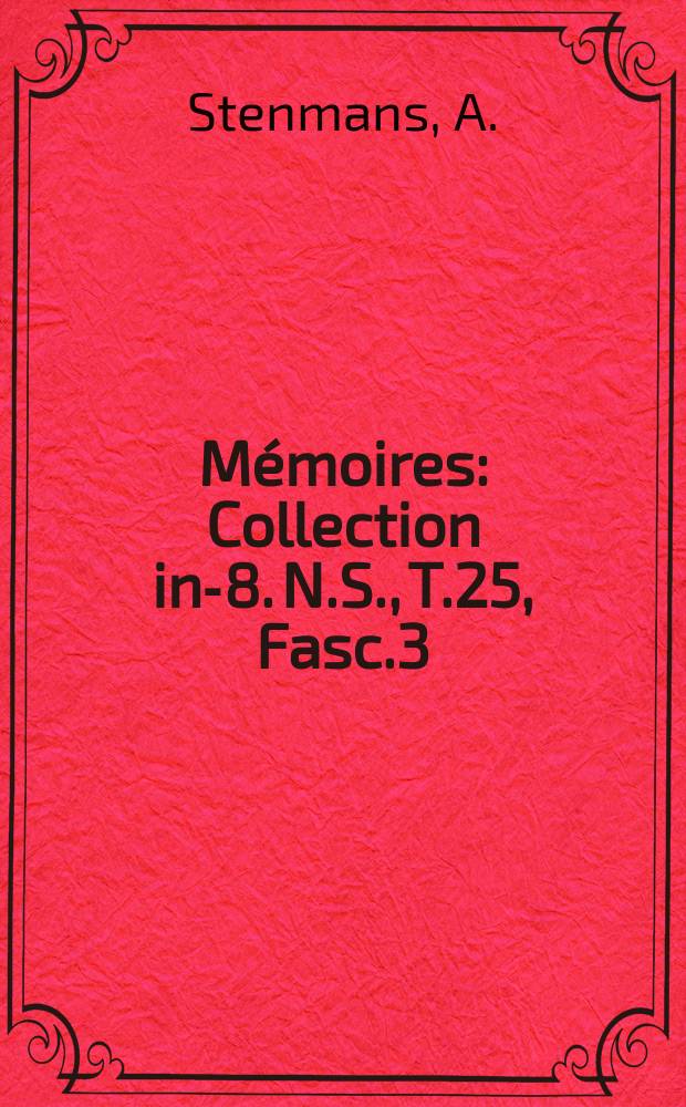 Mémoires : Collection in-8. N.S., T.25, Fasc.3 : Les premiers mois de la République du Congo (Léopoldville)